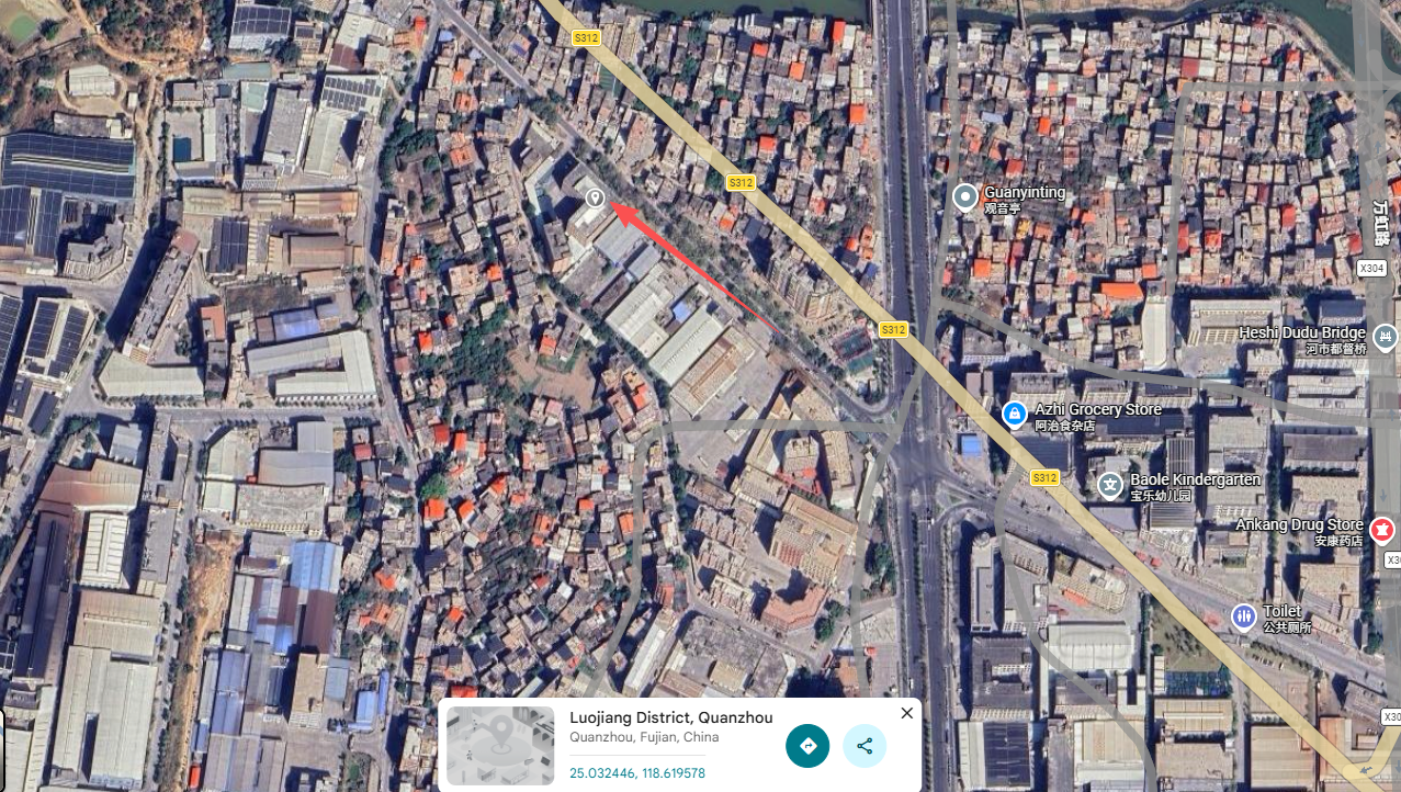 Location of Quanzhou Hongjie Electronics Co., Ltd.