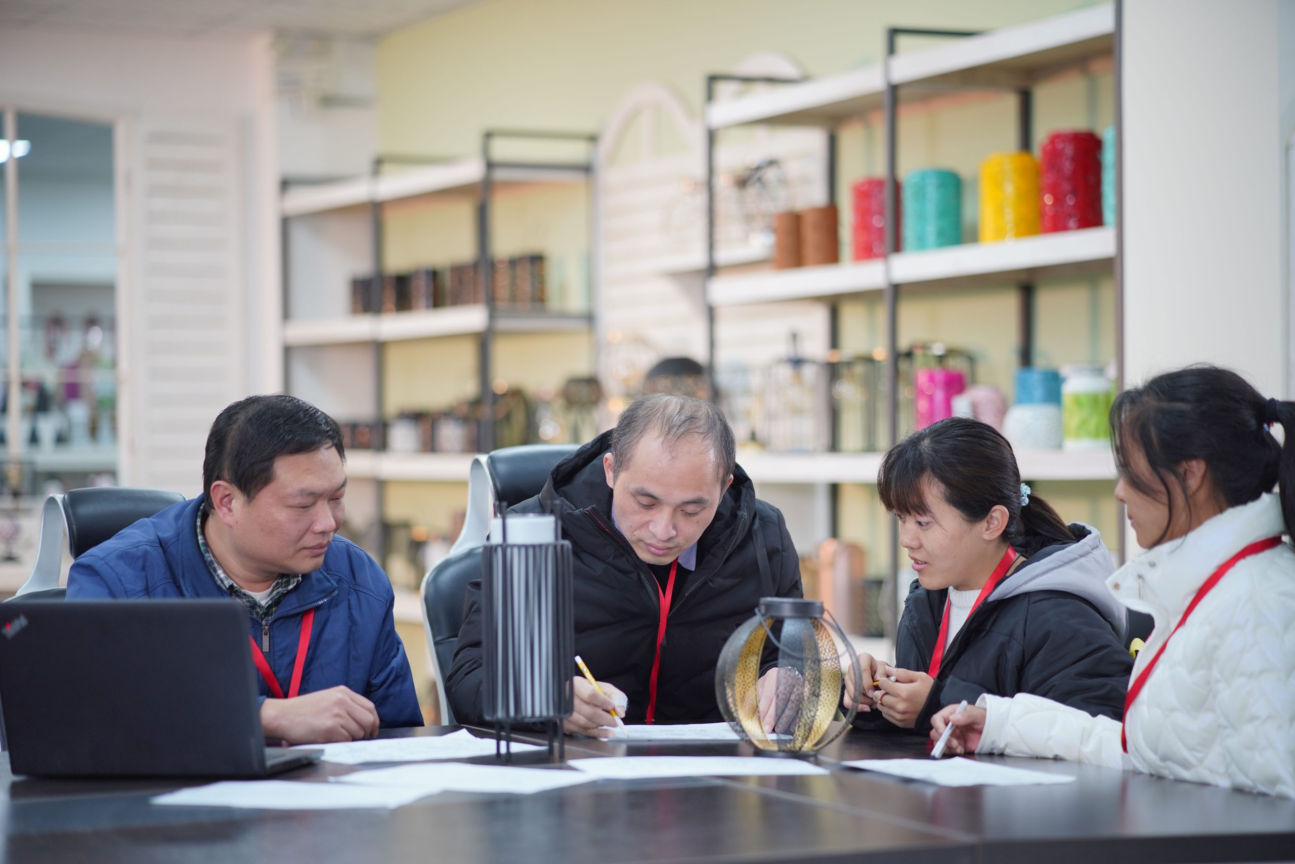 Product development discussion for custom solar garden decor