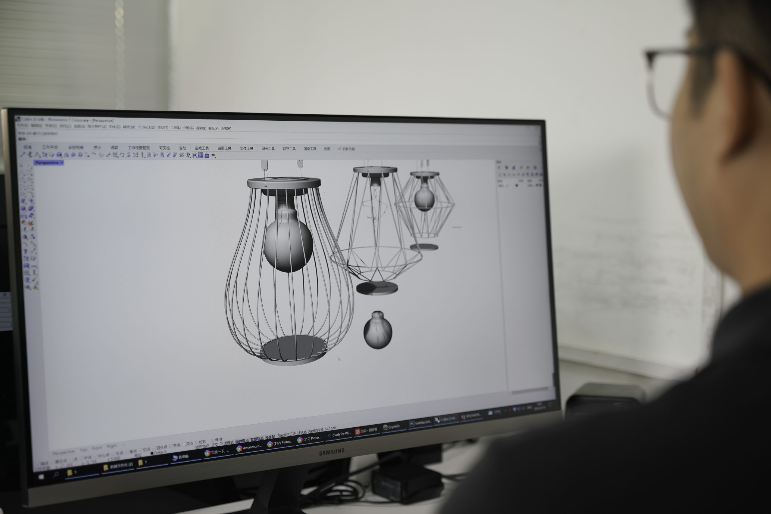 3D modeling during custom solar garden decor development